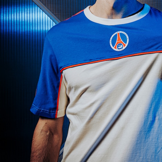 パリ・サンジェルマン レトロTシャツ - アンティークホワイト - メンズ
