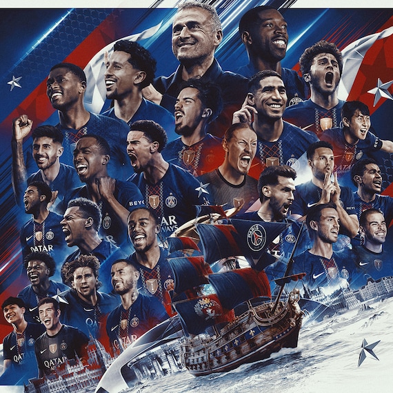 パリ・サンジェルマン UCLファイナリスト バイクラブスカーフ